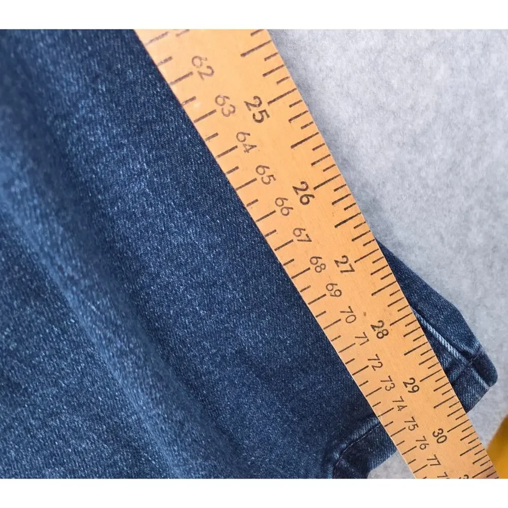 GAP Women's '70s Flare Jeans Low Rise Blue Denim Size 29 8R Stretch Vintage Styl